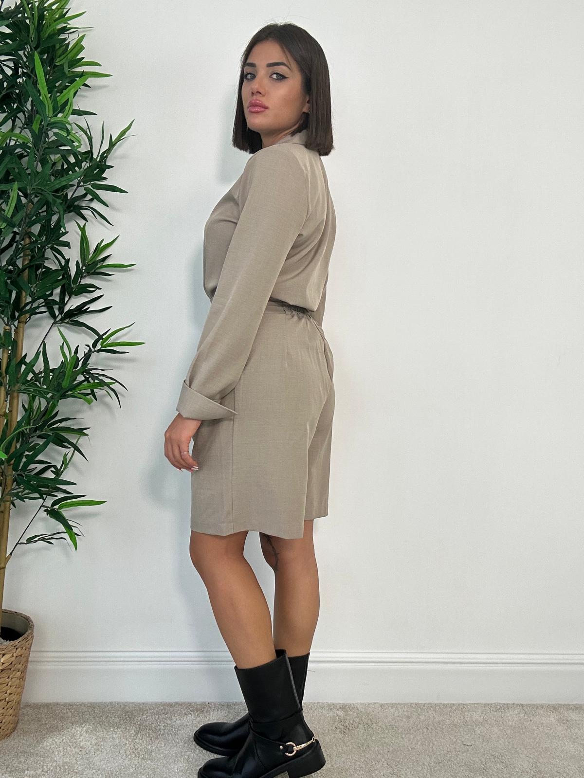 Coordinato (Camicia + Bermuda) Fango