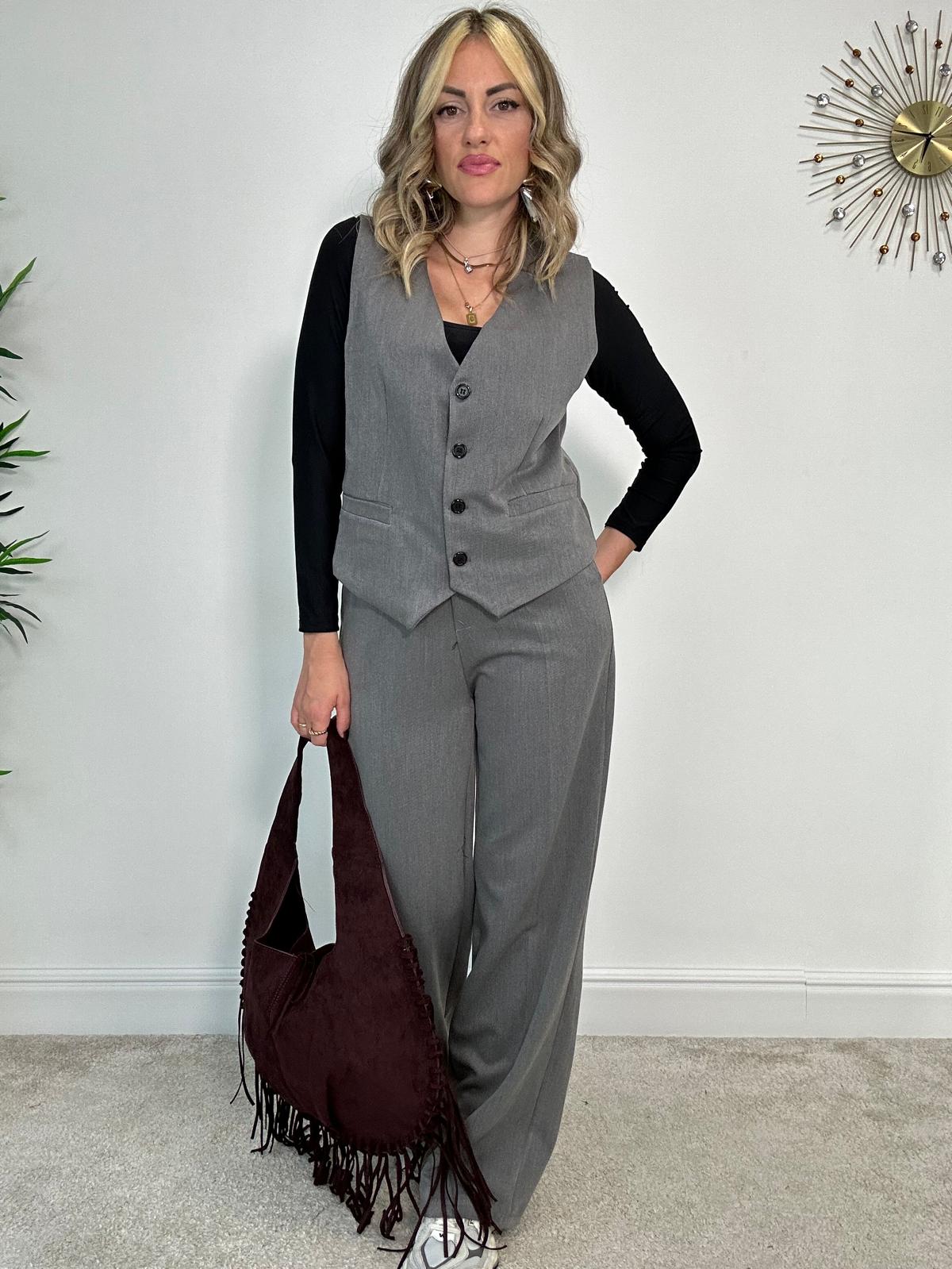 Tailleur Hilary (Gilet + Pantalone) Grigio
