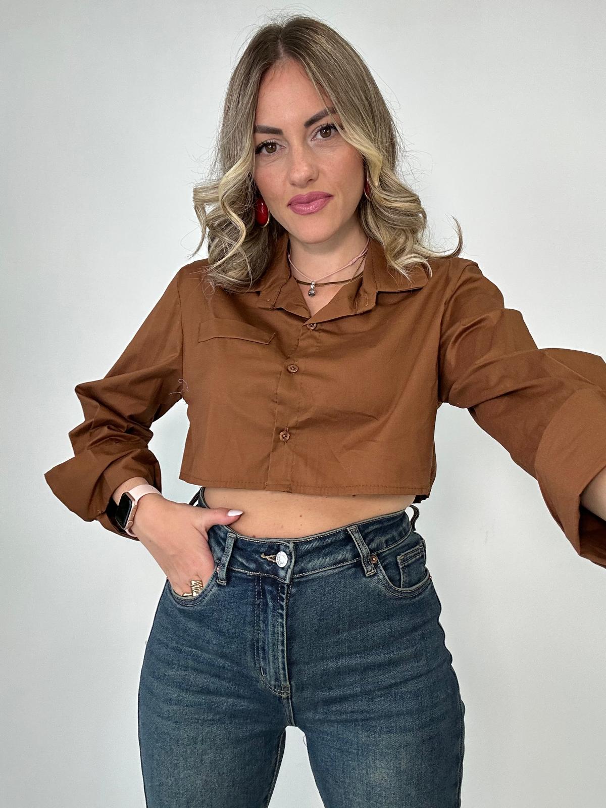 Camicetta Crop NF9150 - Camel
