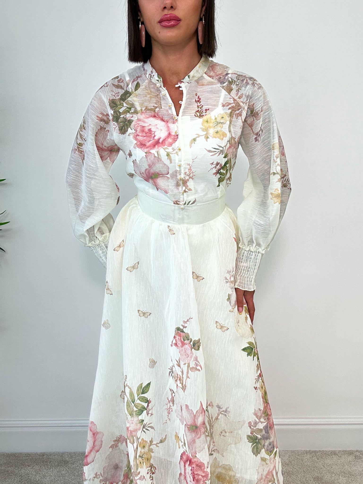 Coordinato ( Gonna + Camicia) Bianco