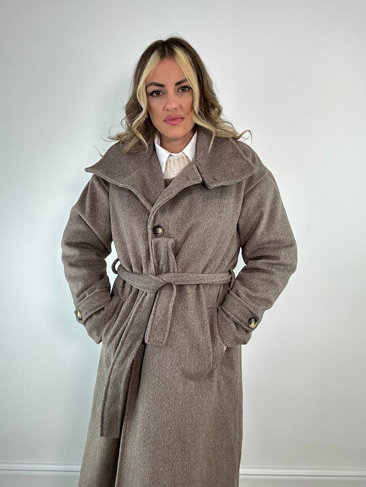 Cappotto Lungo 5937 - Fango