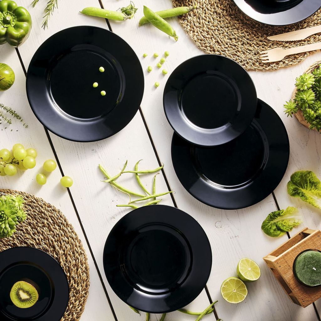 Servizio piatti da 18pz arcopal plumi - NERO