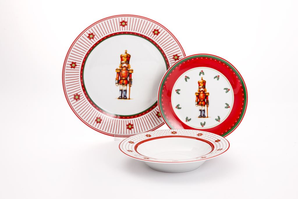 Servizio piatti da 18pz Natale Beta Charme