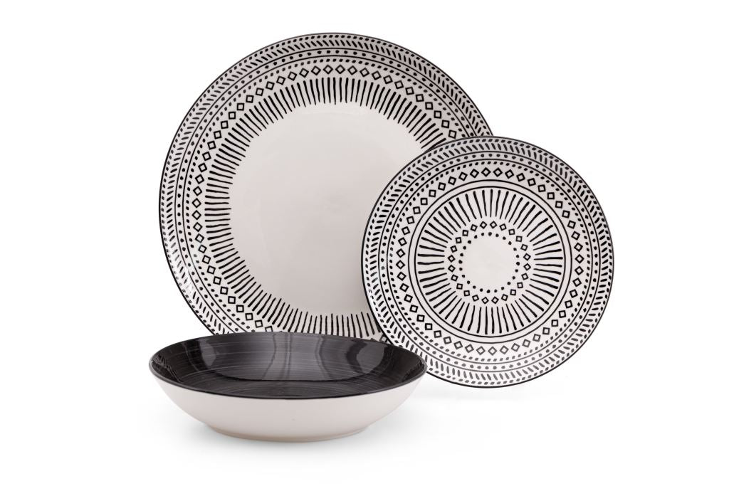 Servizio piatti DC da 18pz porcellana Himba