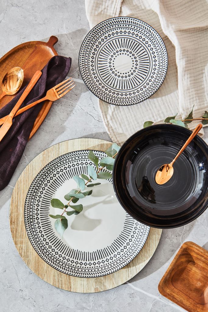 Servizio piatti DC da 18pz porcellana Himba