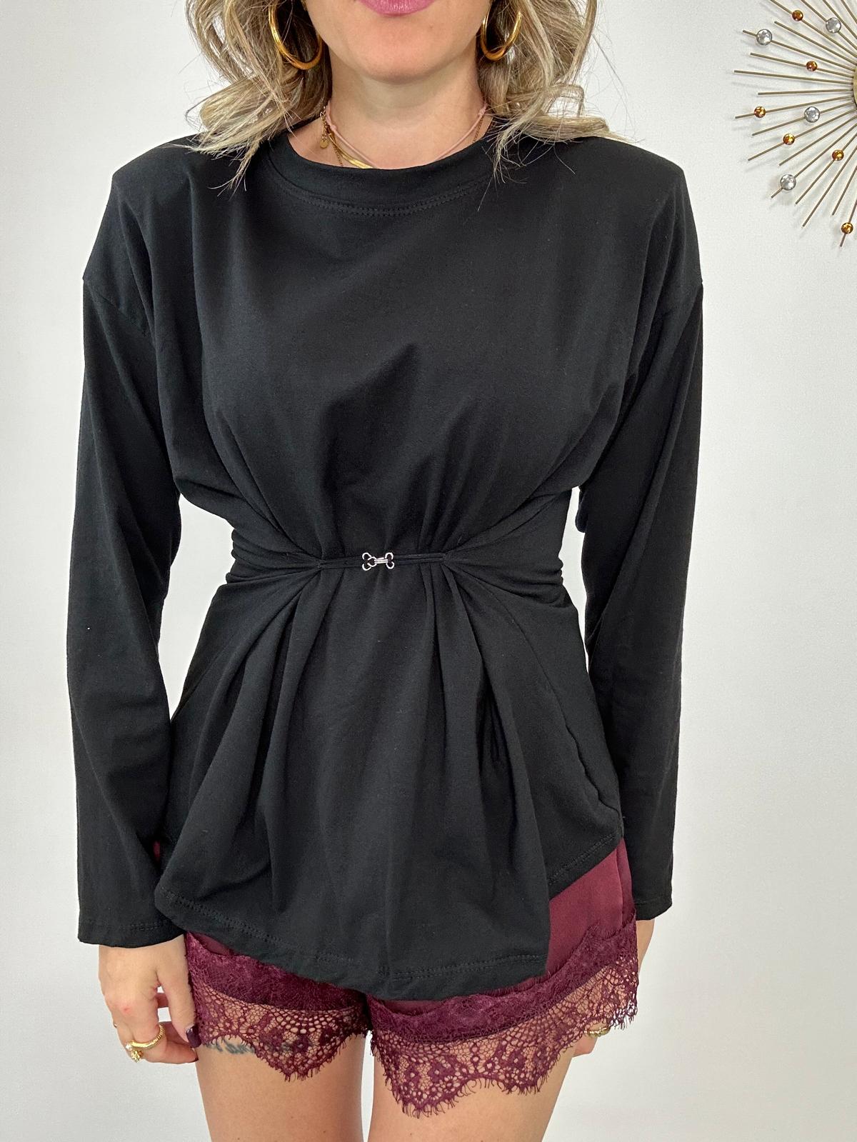 Maglia con gancio 5497 - Nero