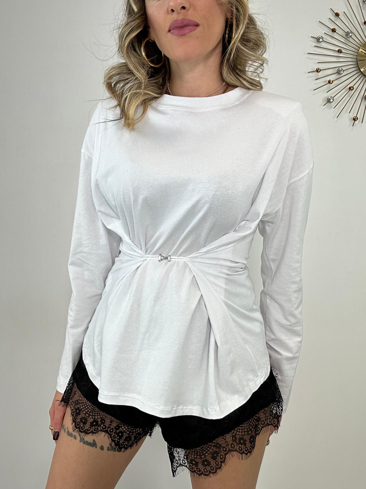 Maglia con gancio 5497 - Bianco
