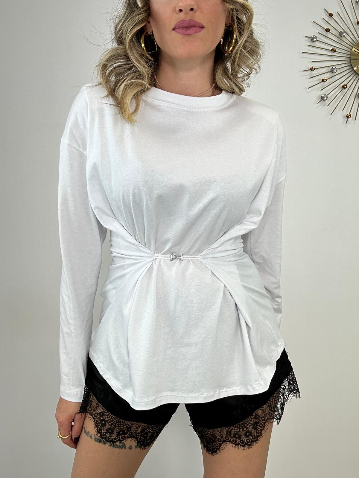 Maglia con gancio 5497 - Bianco