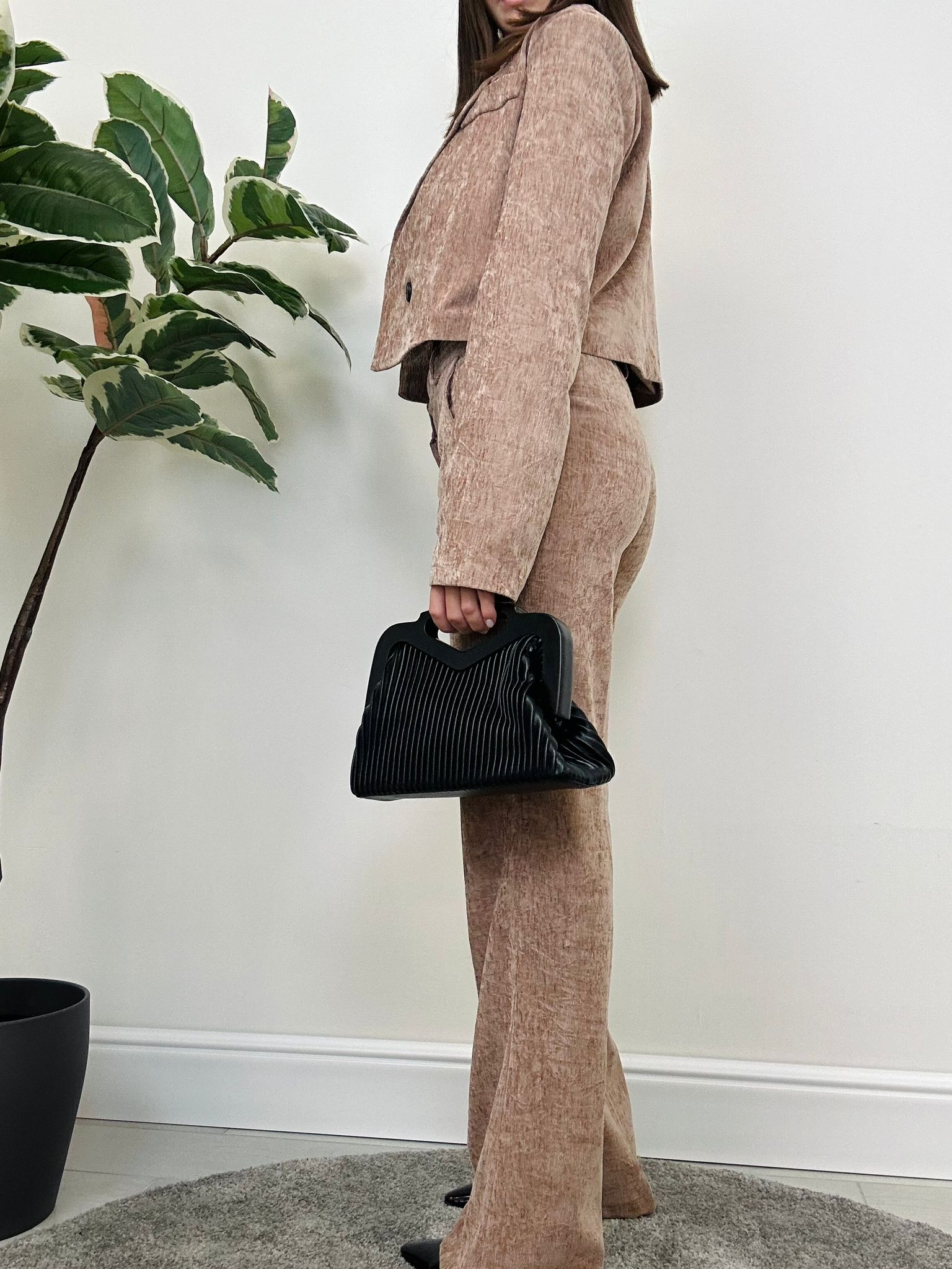 Coordinato in ciniglia Giorgia - Rosa