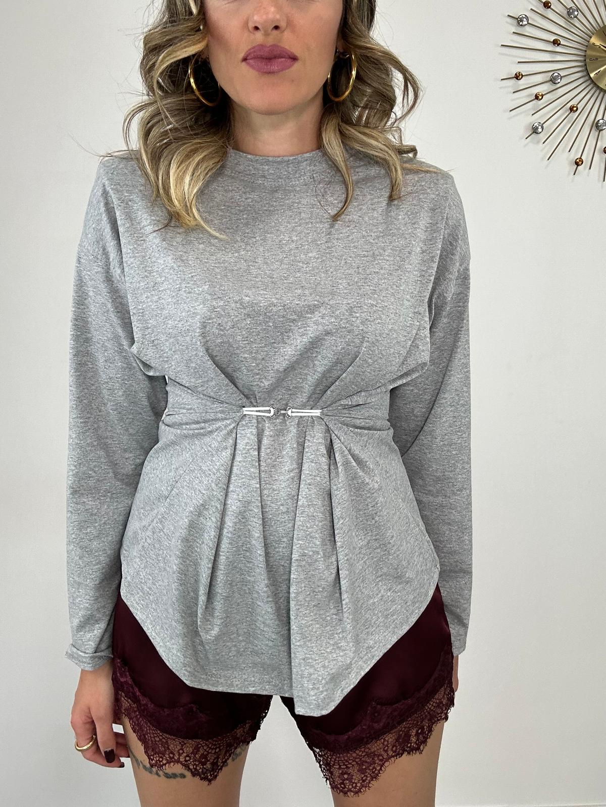 Maglia con gancio 5497 - Grigio
