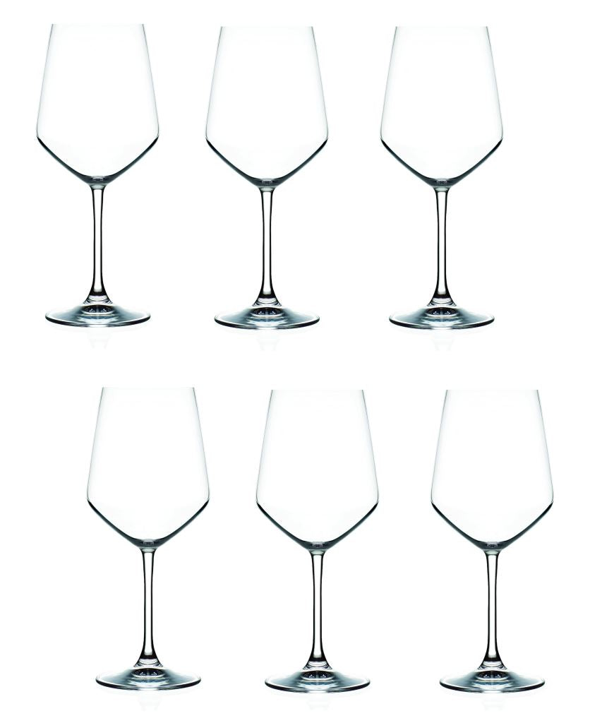 Set Calici 6pz Rcr Universum in cristallo