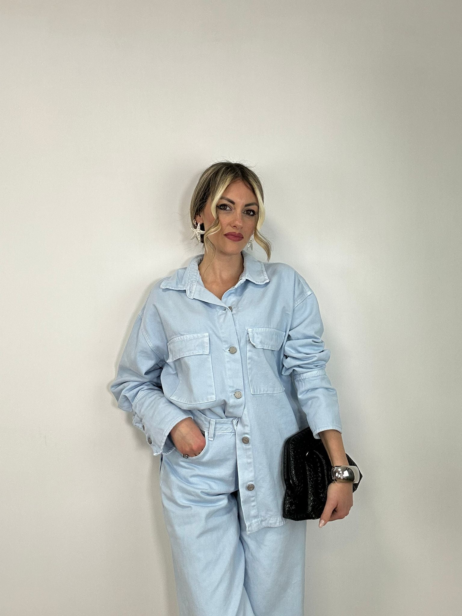 Coordinato di Jeans (Jeans + Camicia) - Lavaggio chiaro