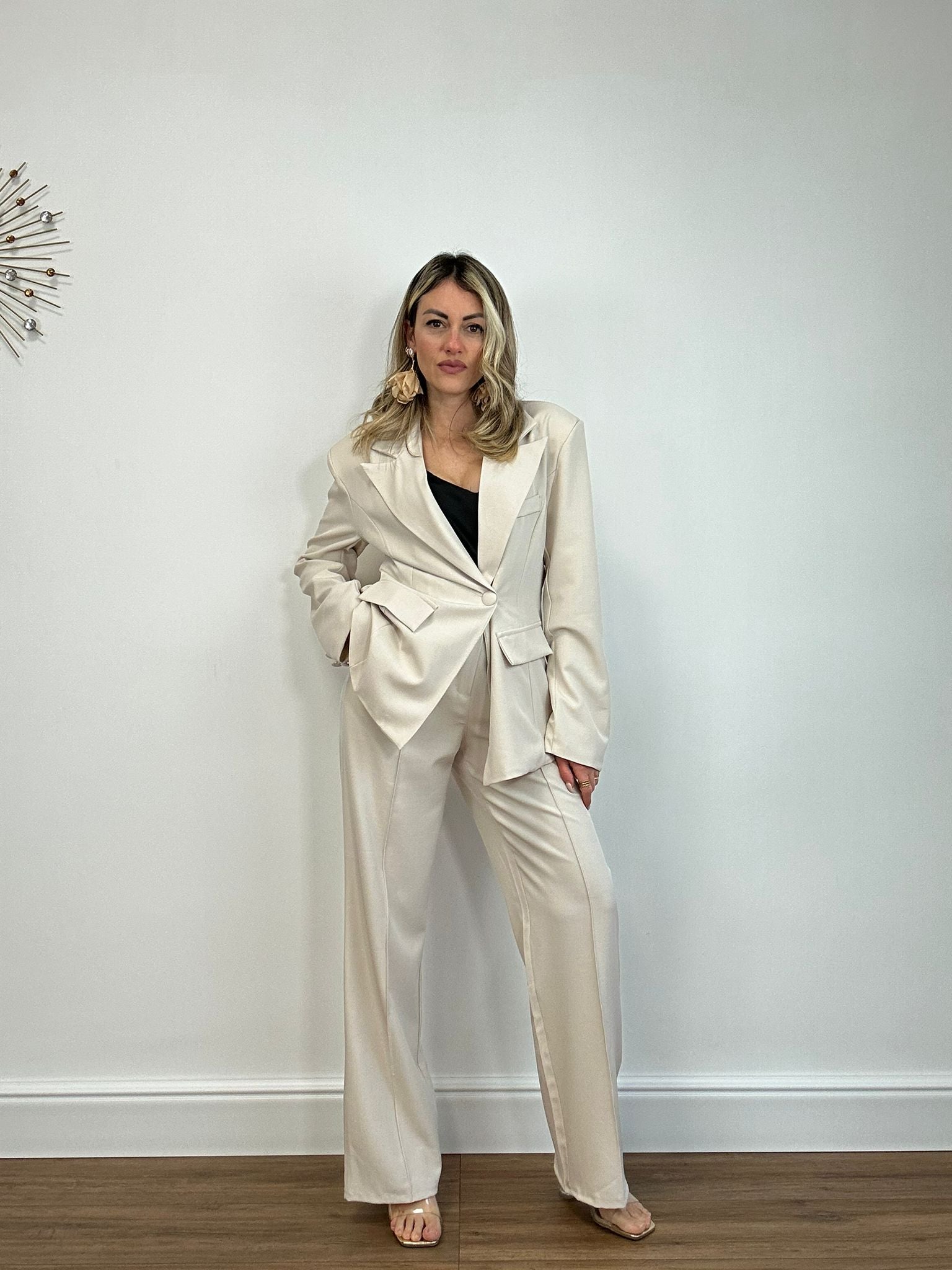 Tailleur 82020 (Blazer + Pantalone) Panna