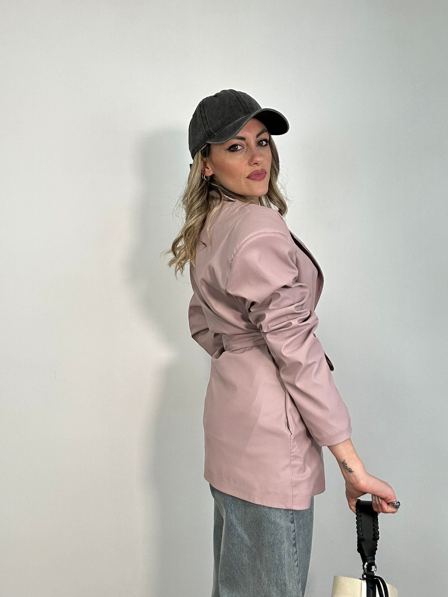 Blazer  in ecopelle C30 - Rosa