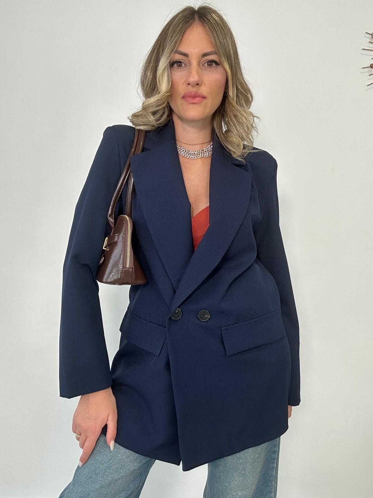 Blazer doppio bottone - Blu