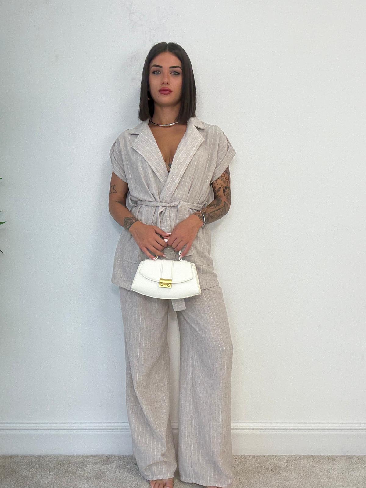 Coordinato Santorini (Giacca + Pantalone) Beige