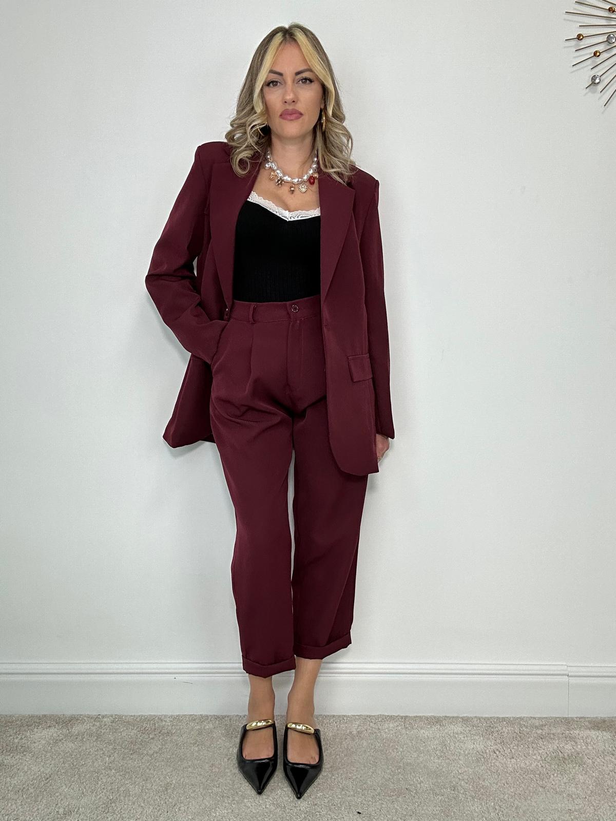 Tailleur Barcellona (Blazer + Pantalone) Bordeaux