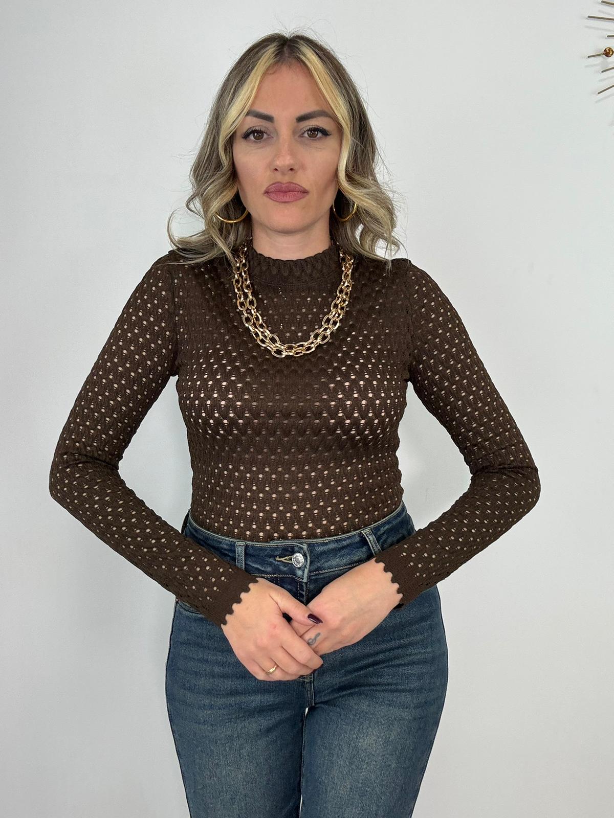 Body 0528 forato - Marrone