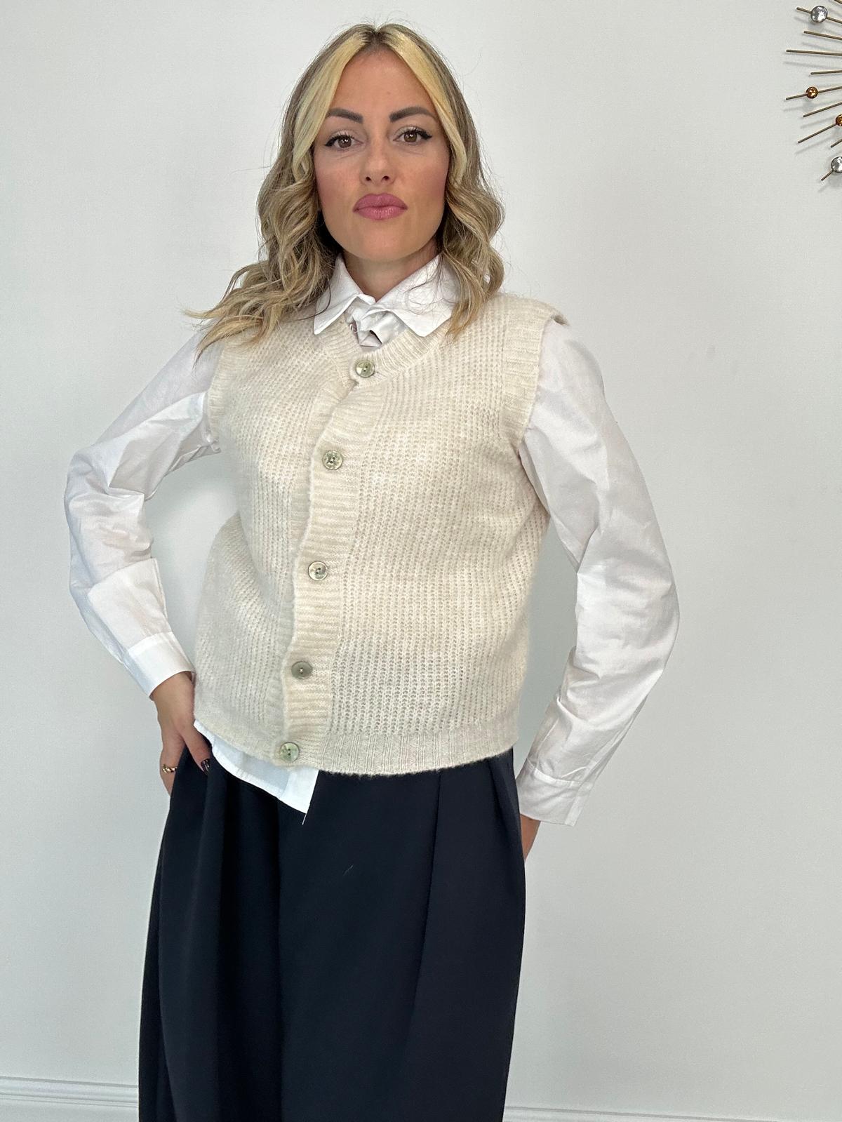 Gilet A0234 - Beige