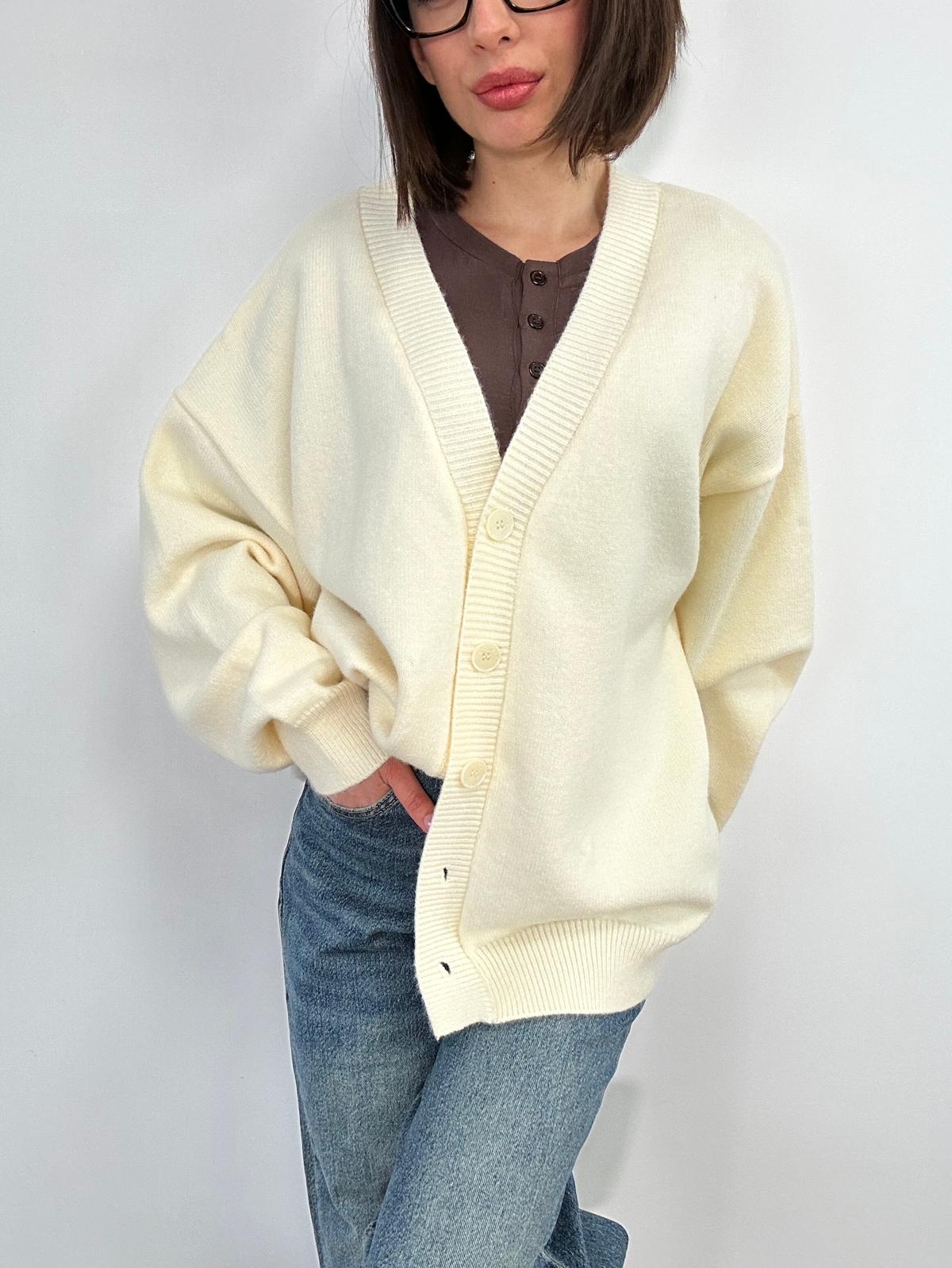 Cardigan 901 - Panna