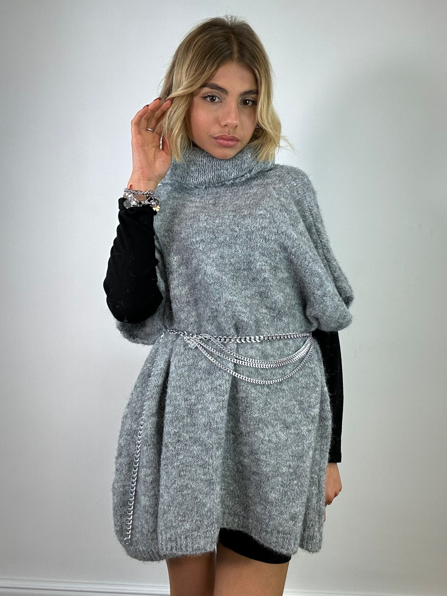 Maxi Maglione 3028 - Grigio
