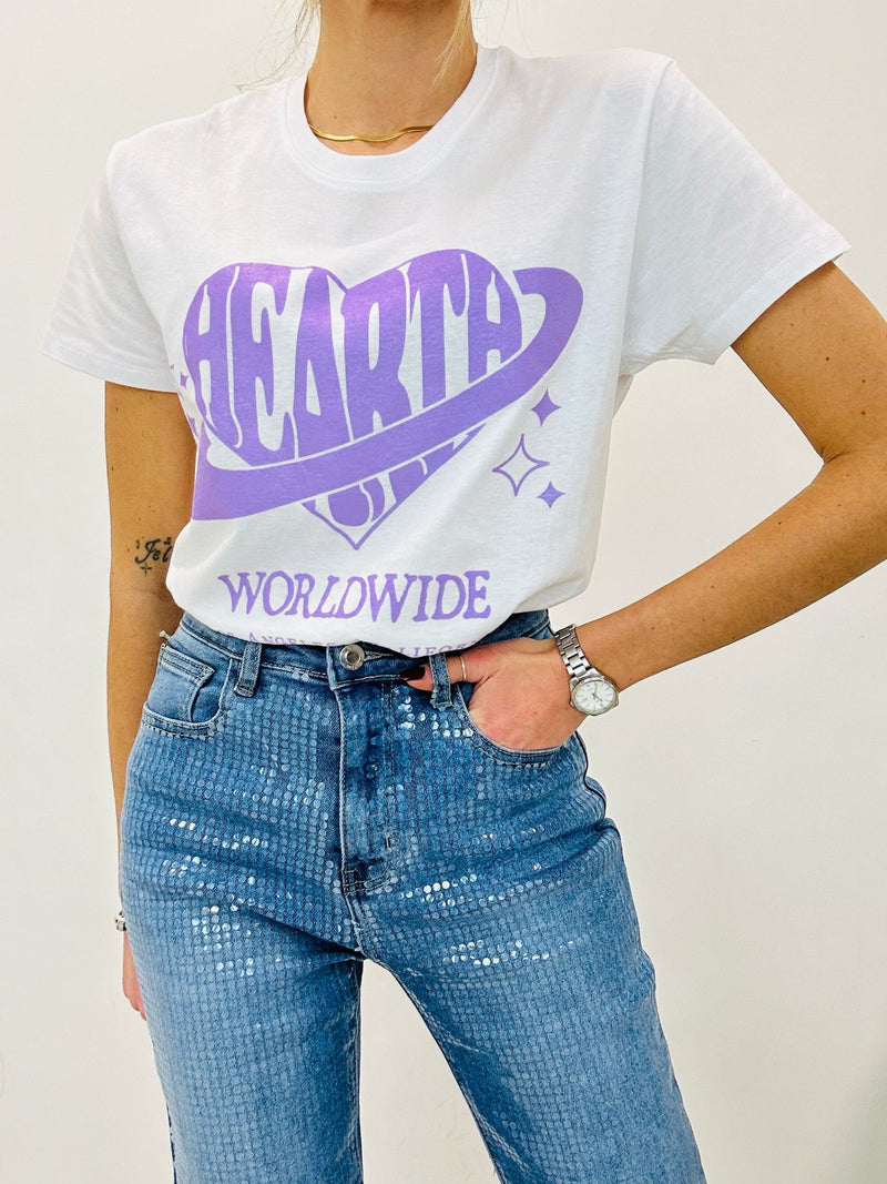T-shirt WorldWide - Bianco - FR4367