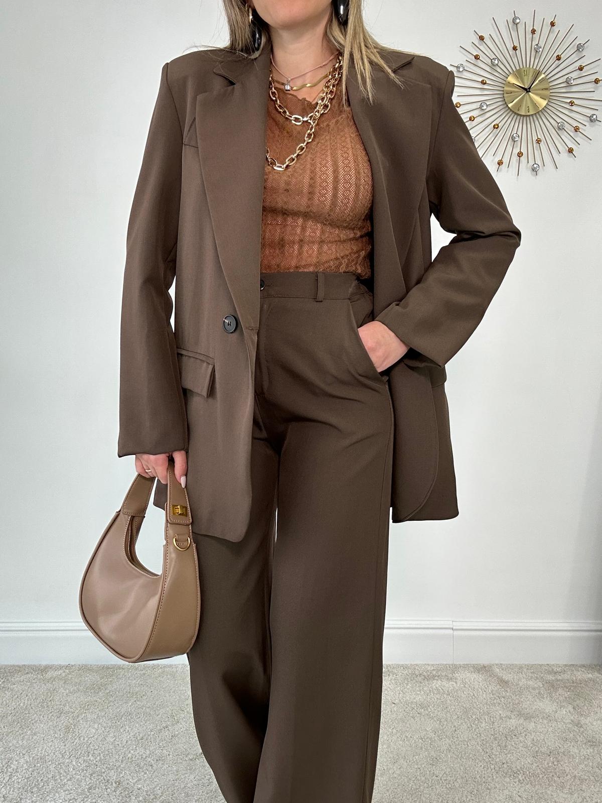 Tailleur M11088 (Blazer + Pantalone) Marrone