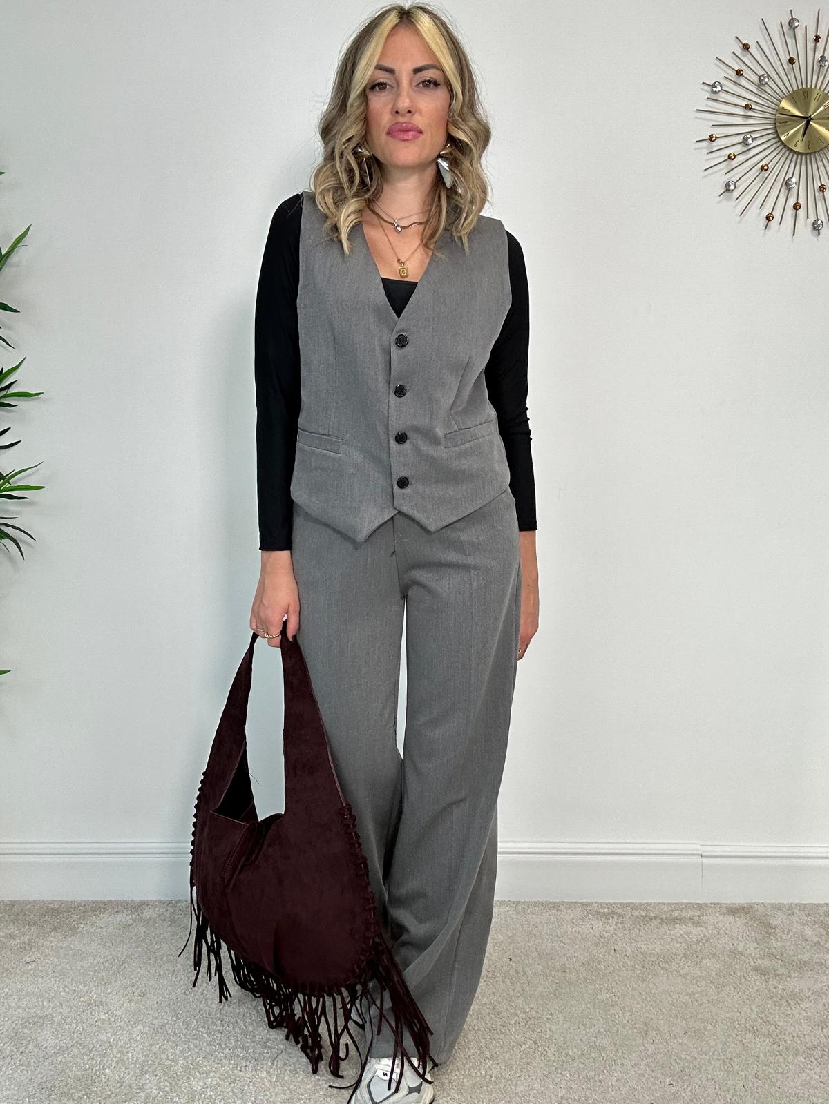 Tailleur Hilary (Gilet + Pantalone) Grigio