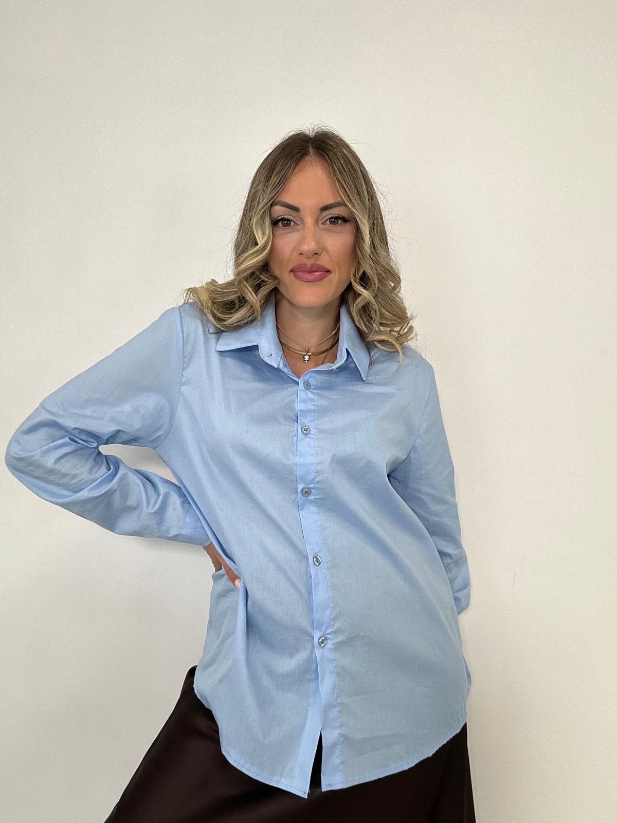 Camicia Basic 30312 - Celeste