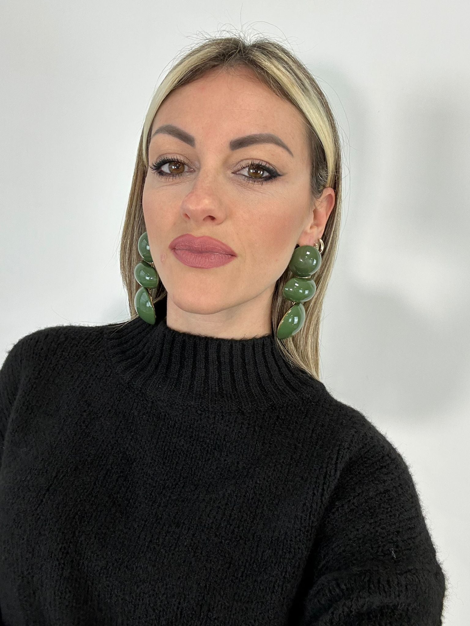 Orecchini con pendenti - Verde