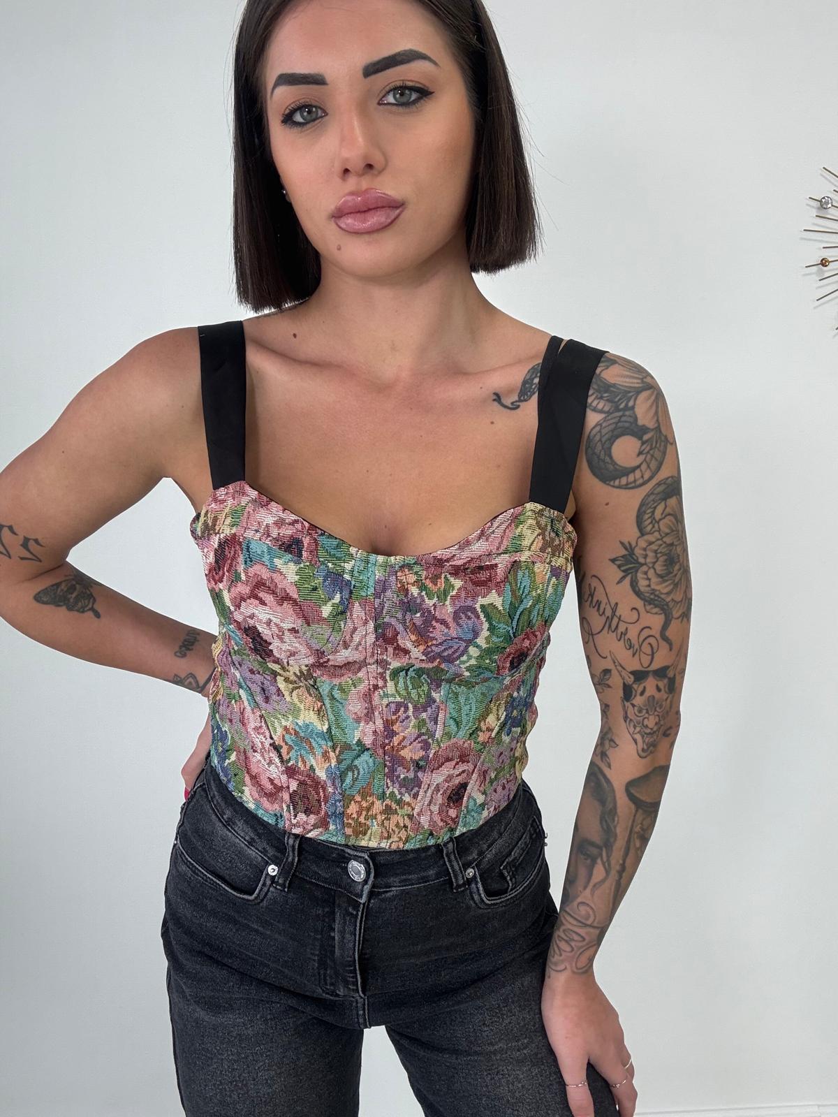 Top a Corpetto - Multicolor
