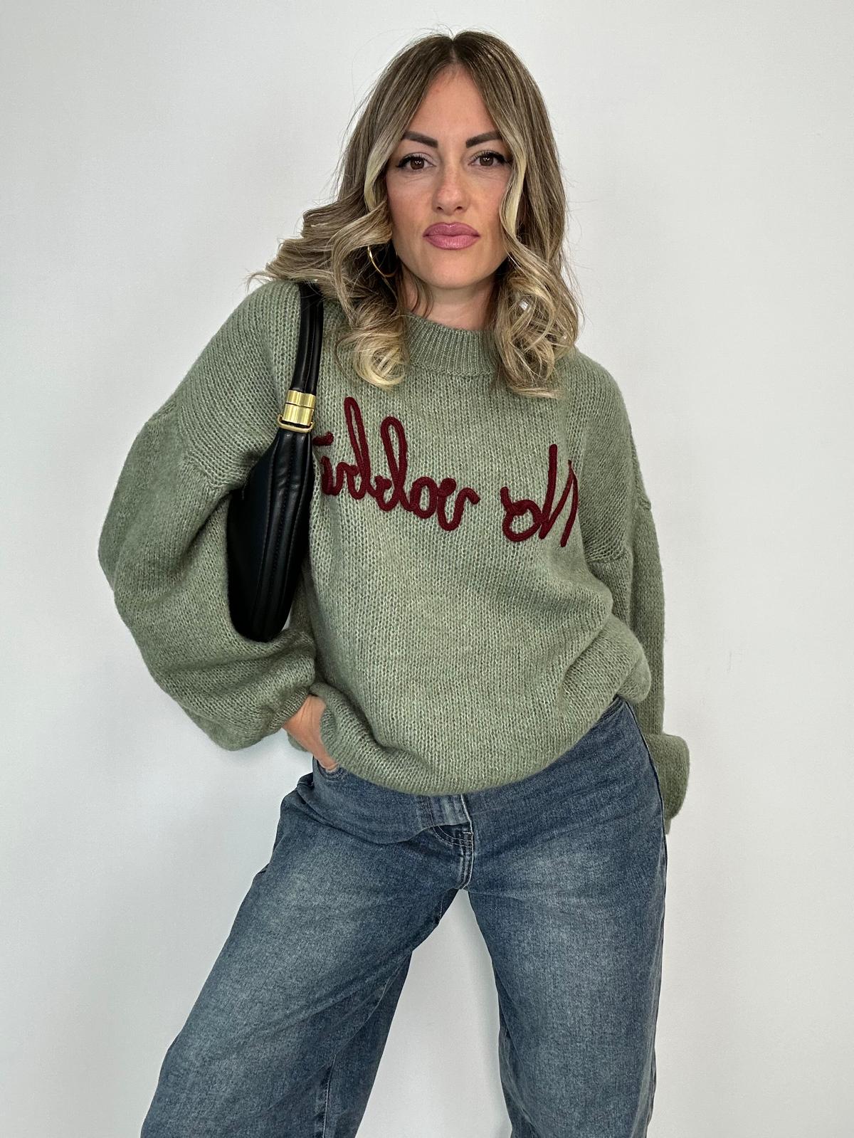 Maglione (No Vabbè) 2702 - Verde