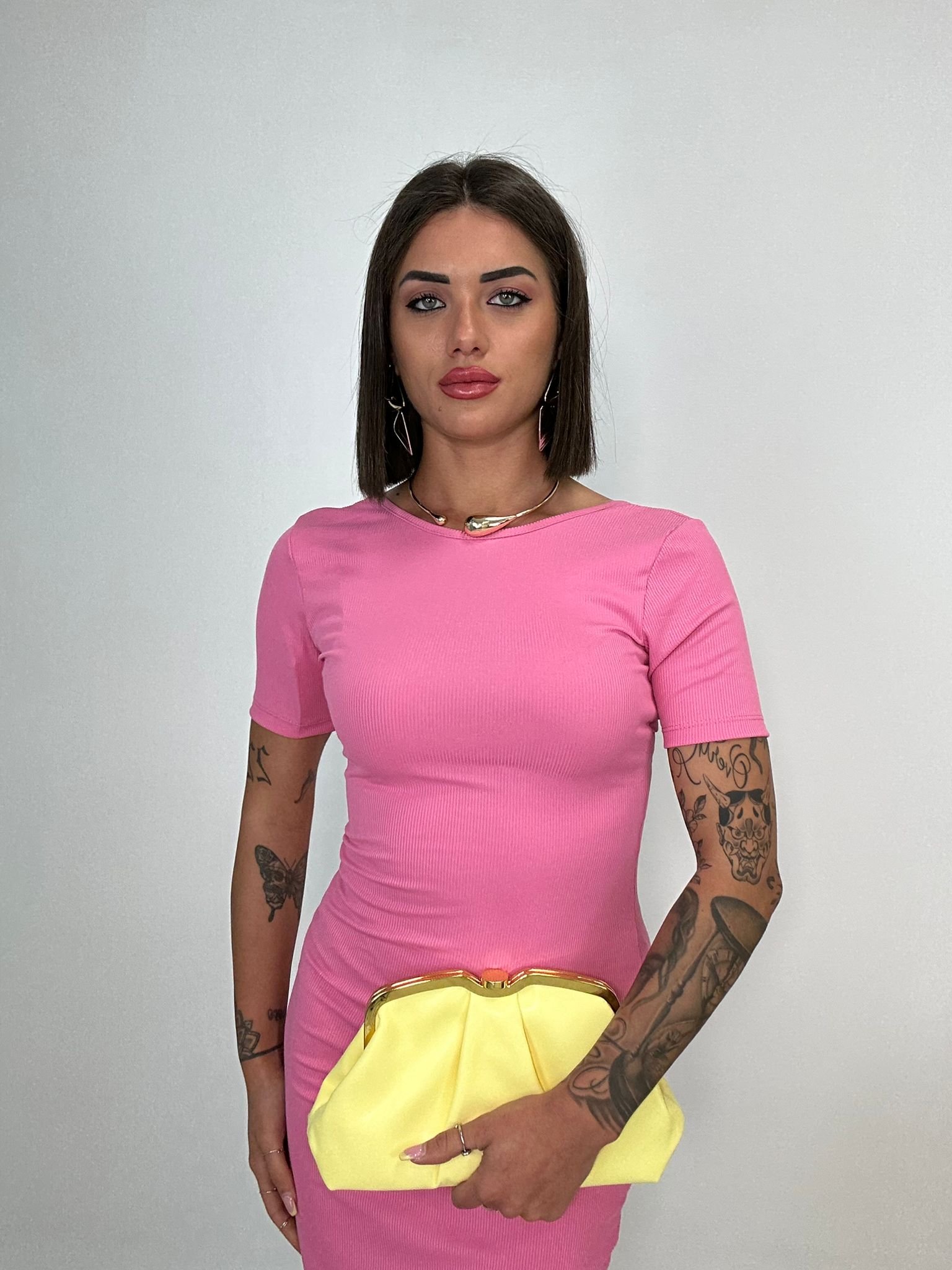 Abito a Costine - Rosa