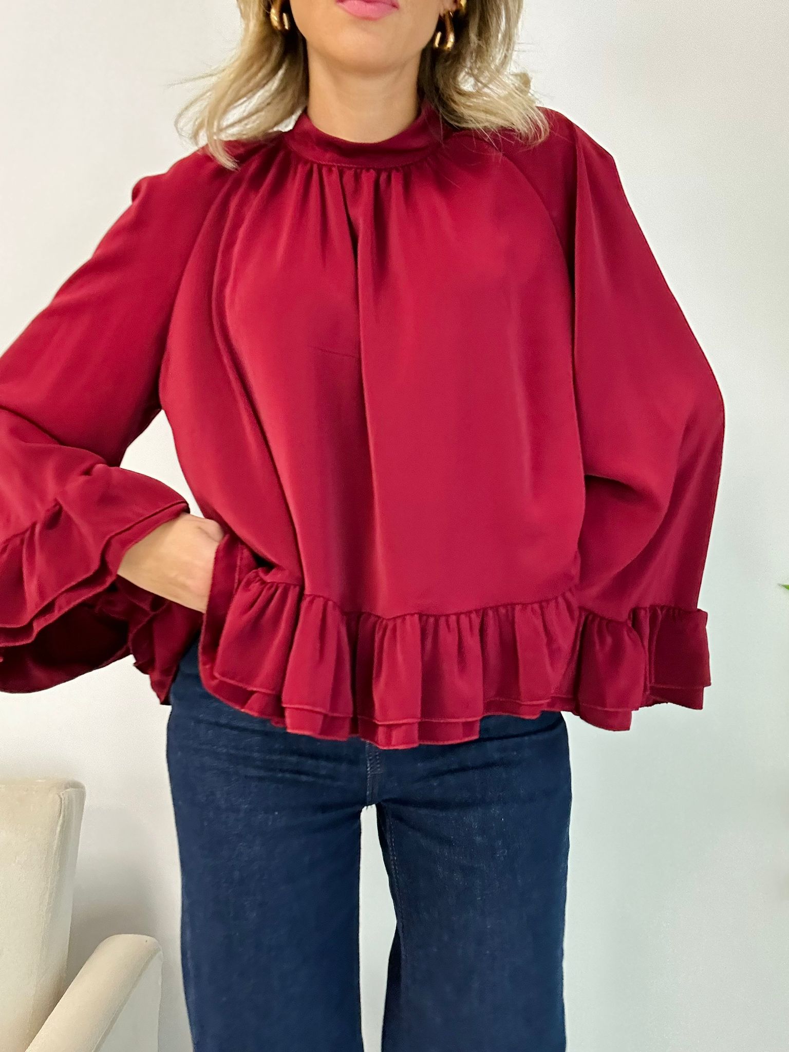 Blouse Margot - Bordeaux