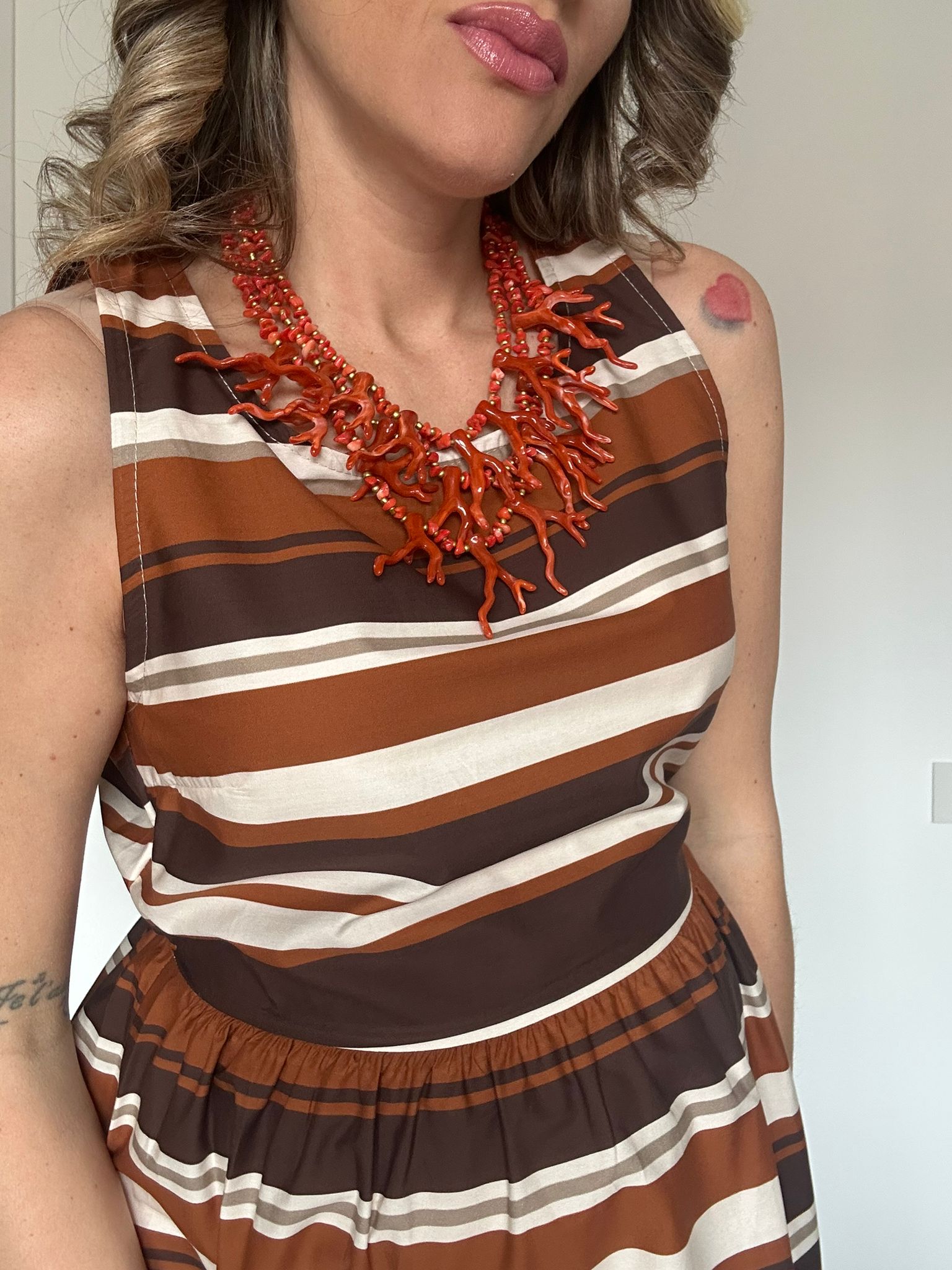 Collana corallo - Arancio