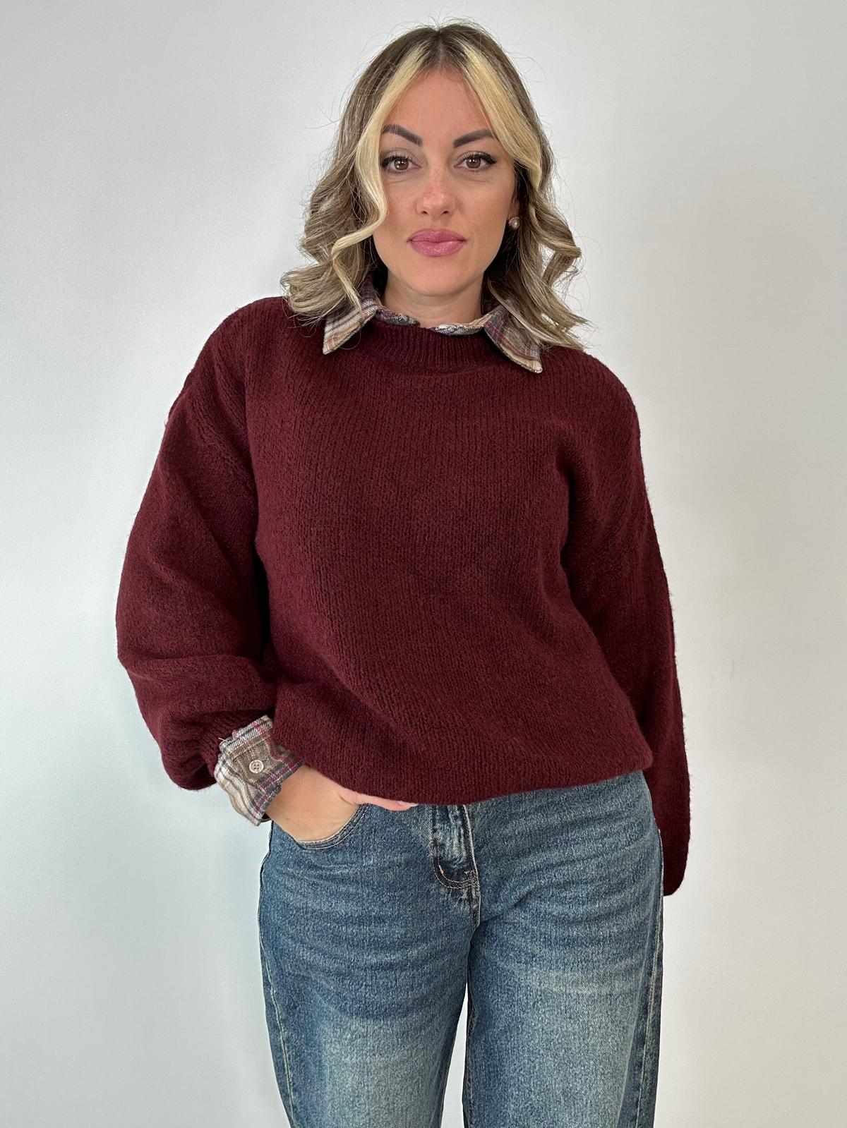 Maglione 2412 - Bordeaux