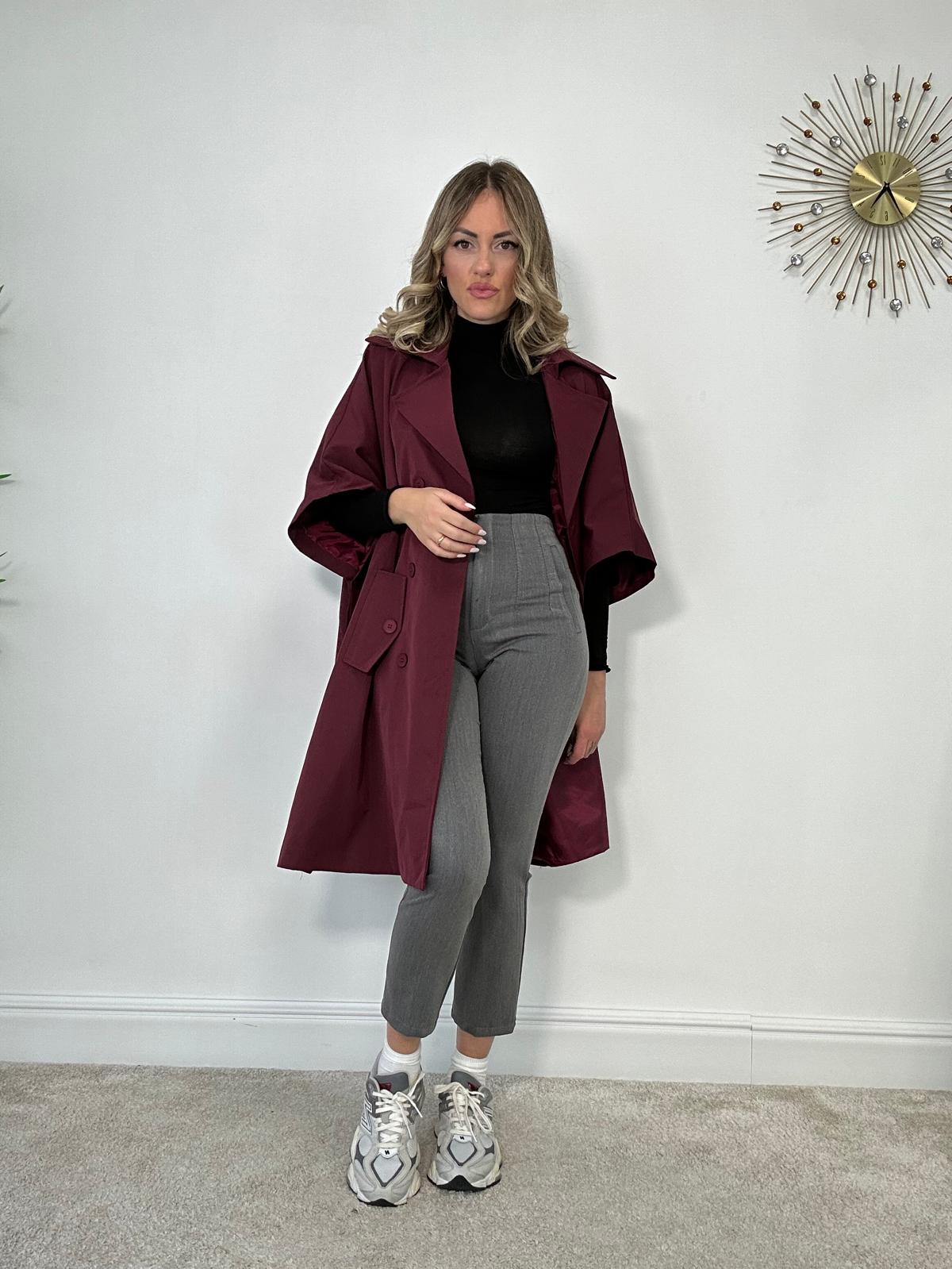 Trench Mezza Manica - Bordeaux