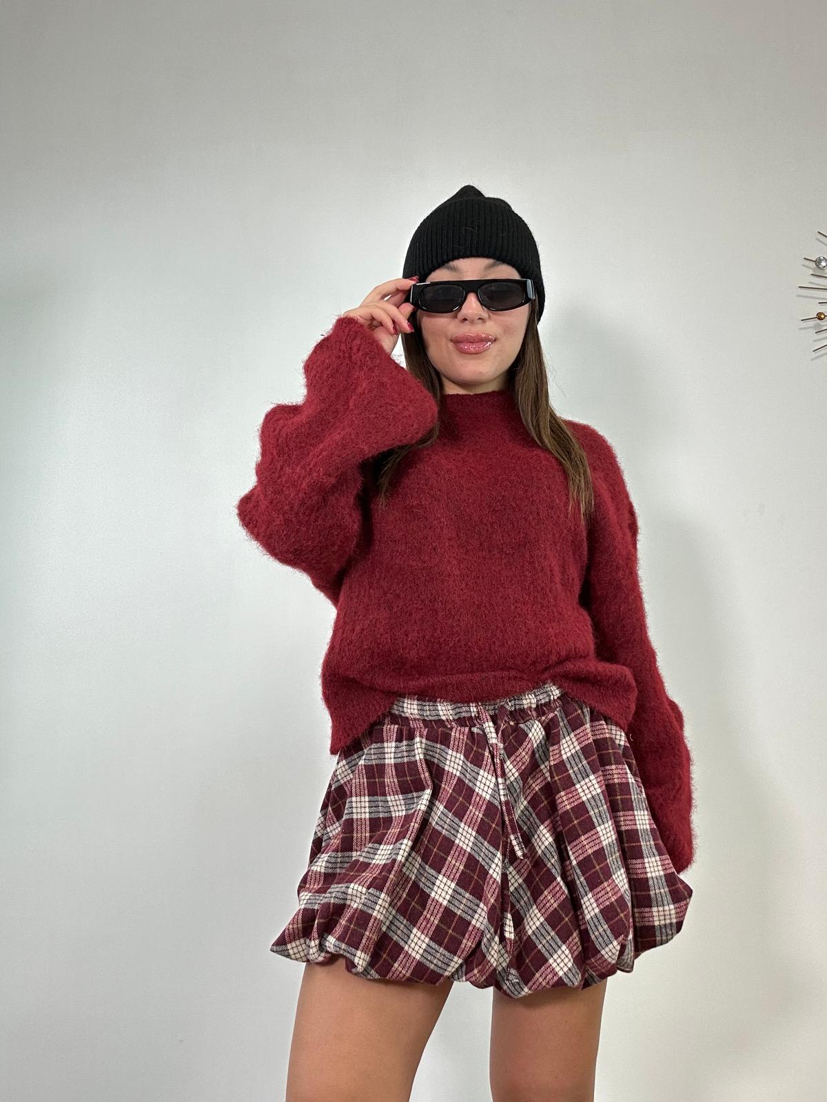 Maglione A3211 -Bordeaux