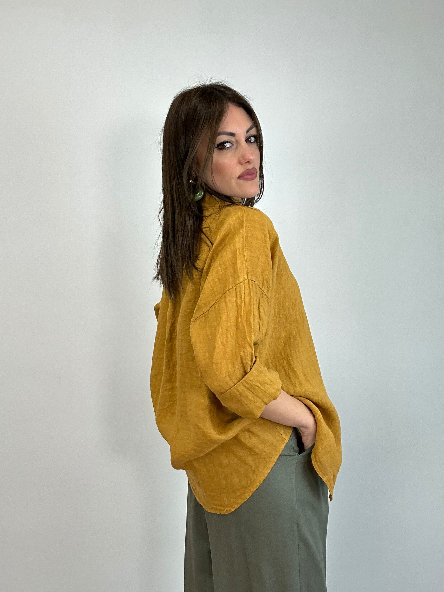 Camicia 25135 - Senape