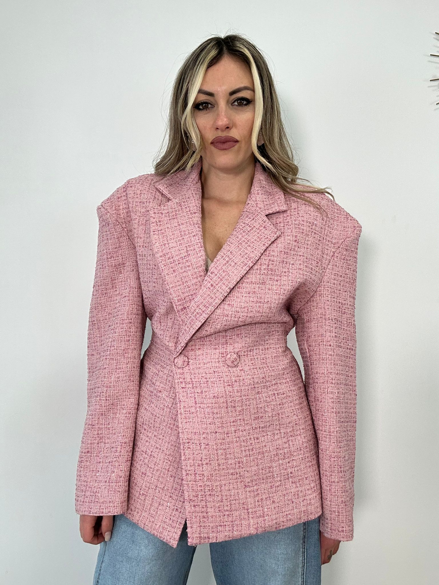 Giacca Tweed 26056 - Rosa