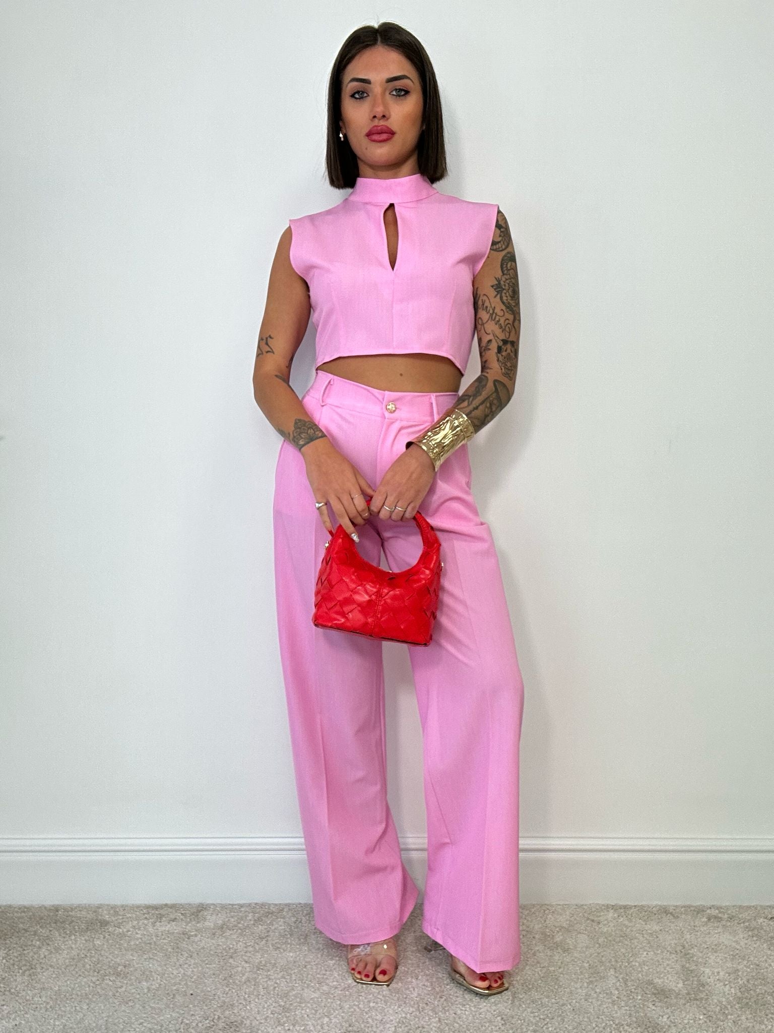 Coordinato Tenerife (Top + Pantalone) Rosa