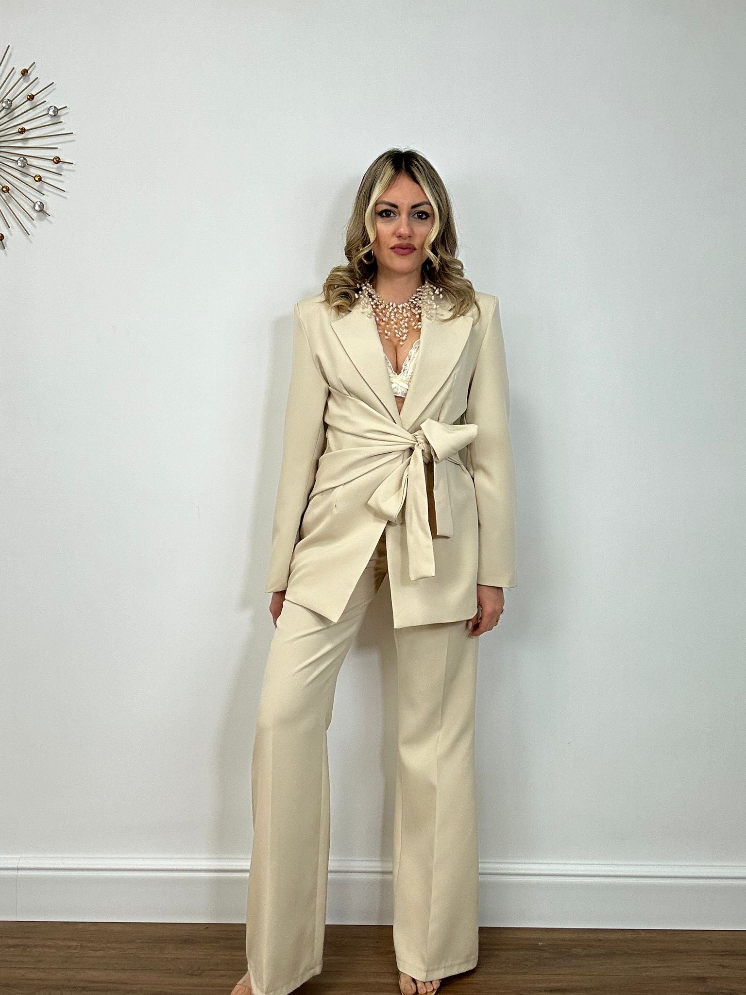 Tailleur 26012 (Blazer + Pantalone) Panna