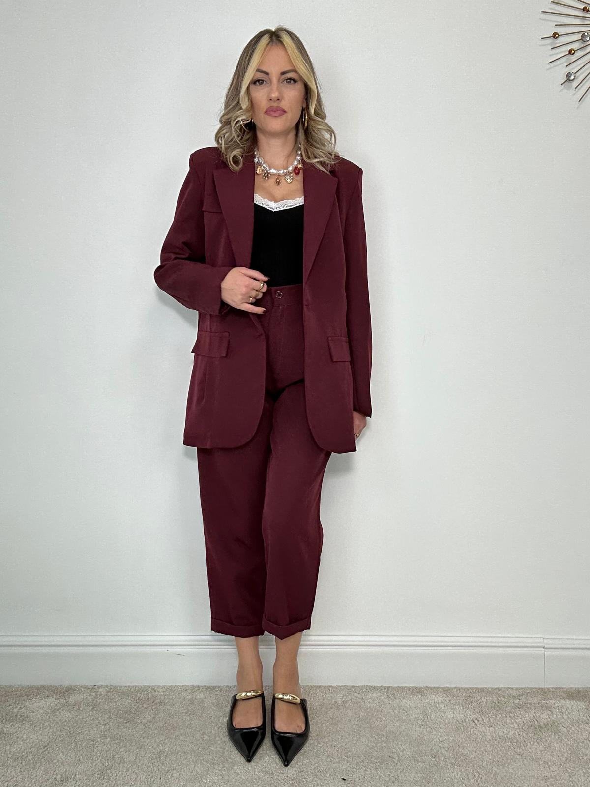 Tailleur Barcellona (Blazer + Pantalone) Bordeaux