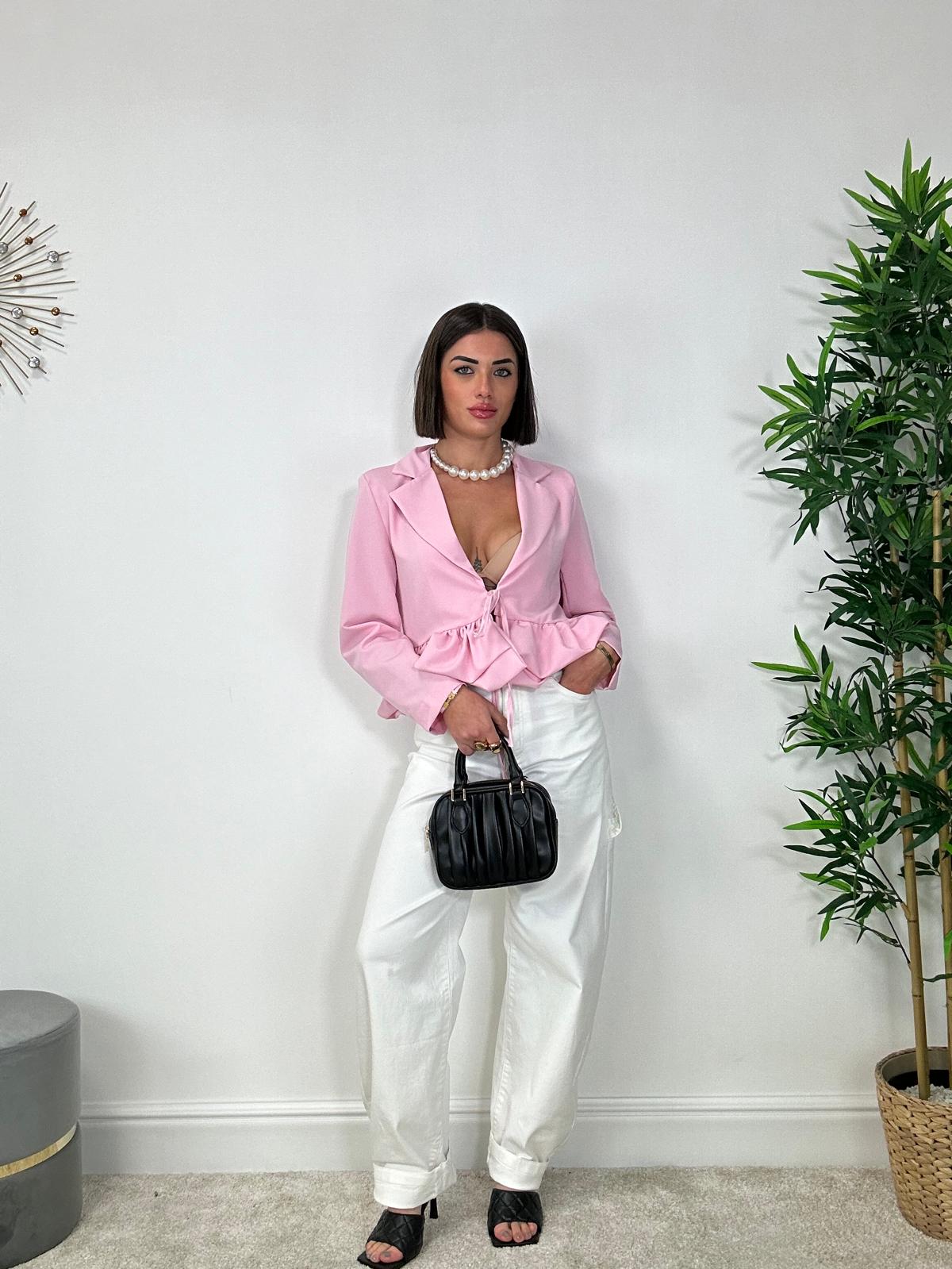 Blazer Crop - Rosa