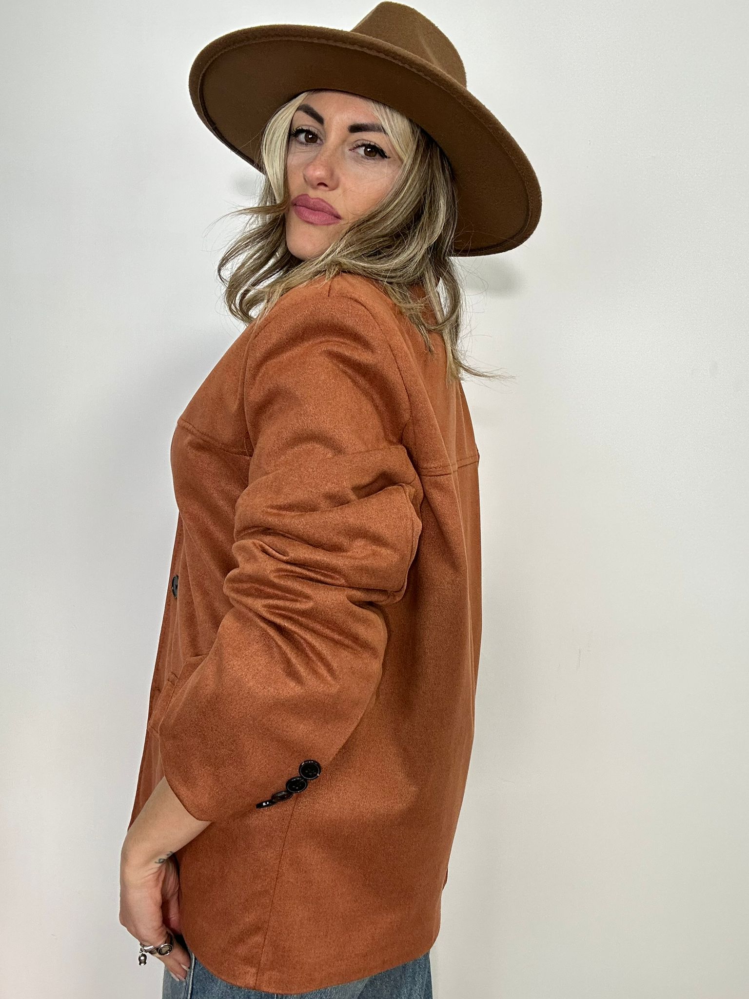 Giacca in Camoscio - Ruggine