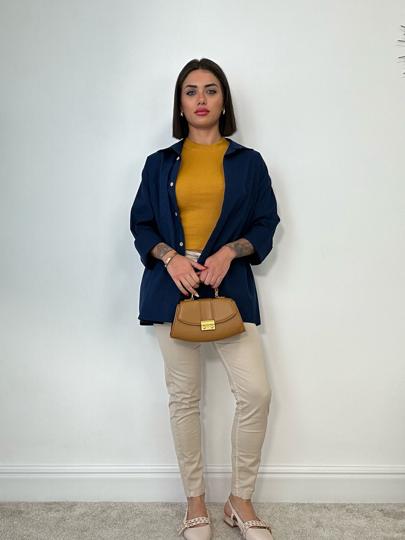 Camicia in Lino- Blu
