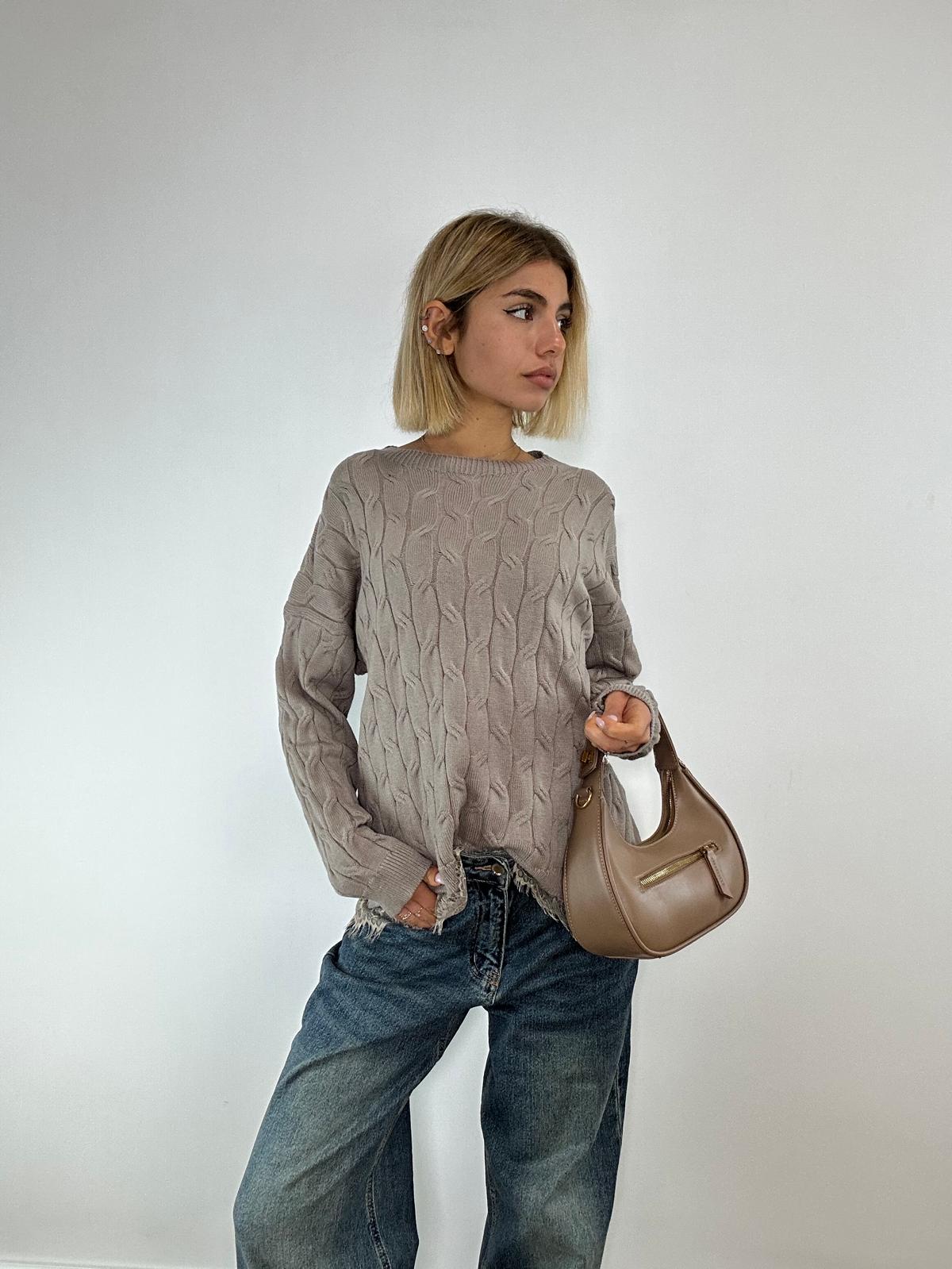 Maglione 25895 - Fango