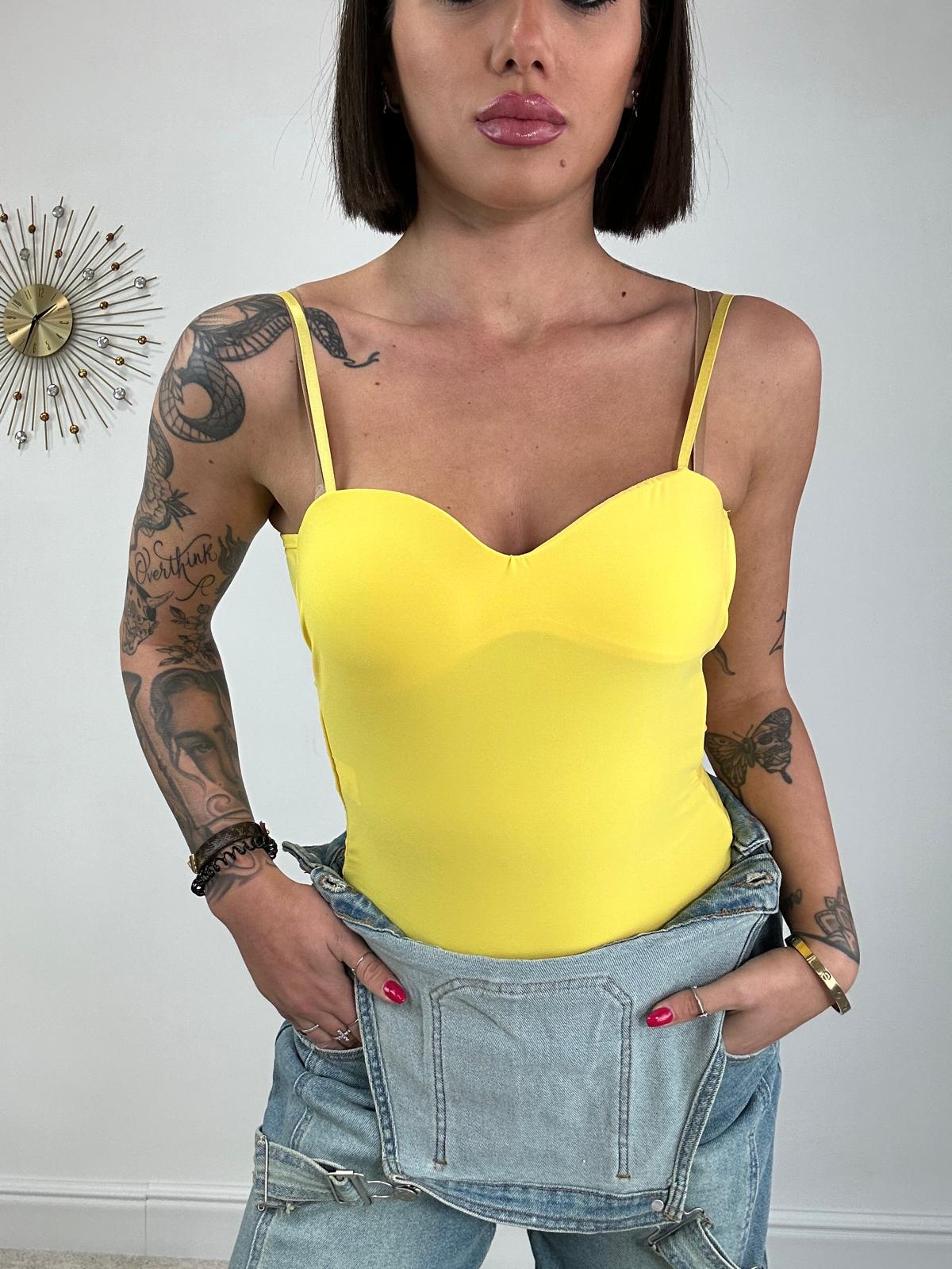Body Scollo a Cuore - Giallo