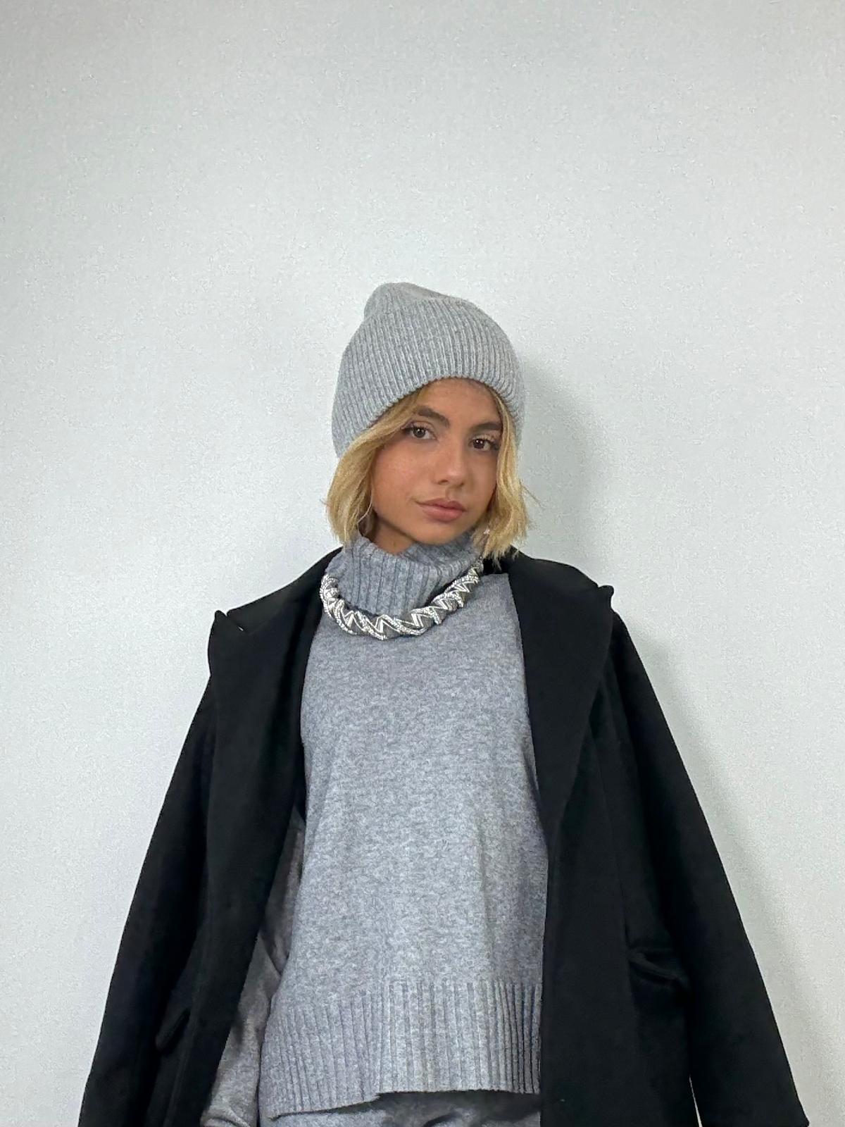 Cappello a Costine - Grigio