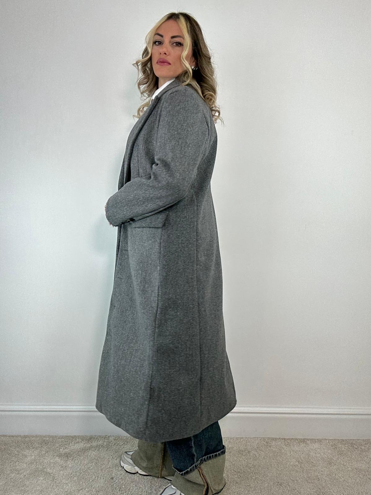 Cappotto lungo 88802 - Grigio